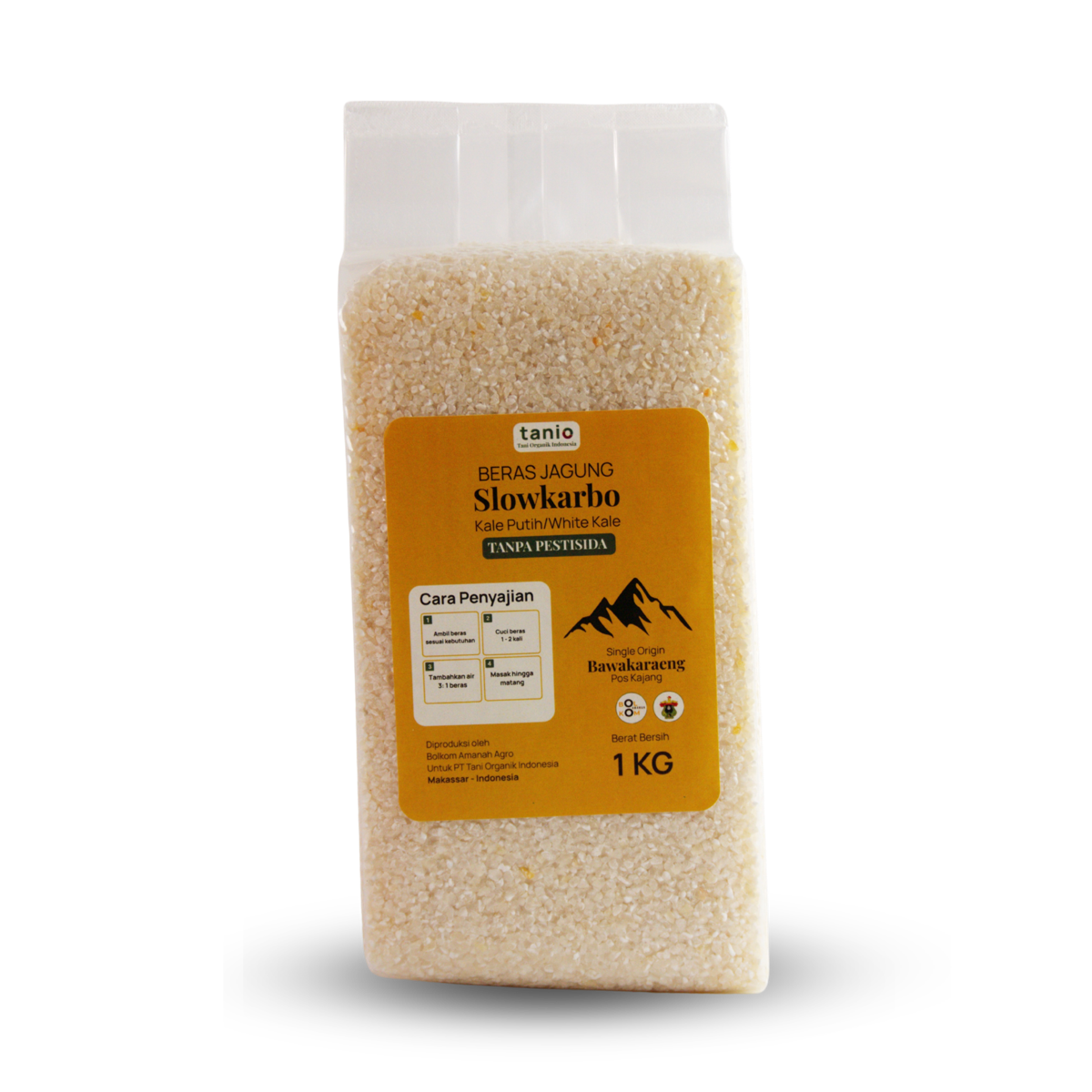 Beras Jagung Slowkarbo White Corn Kale Tanio 1 kg